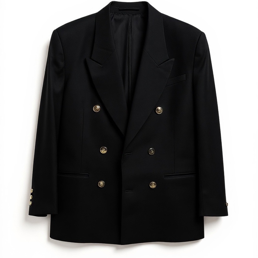 Elliott Lauren Black Blazer with Gold Accents